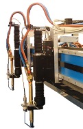 Ossitaglio 6000×2500 mm 2 cannelli spessore max 150 mm