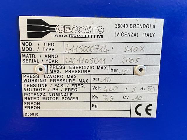 Compressore CECCATO FONOLIFE S 10 X