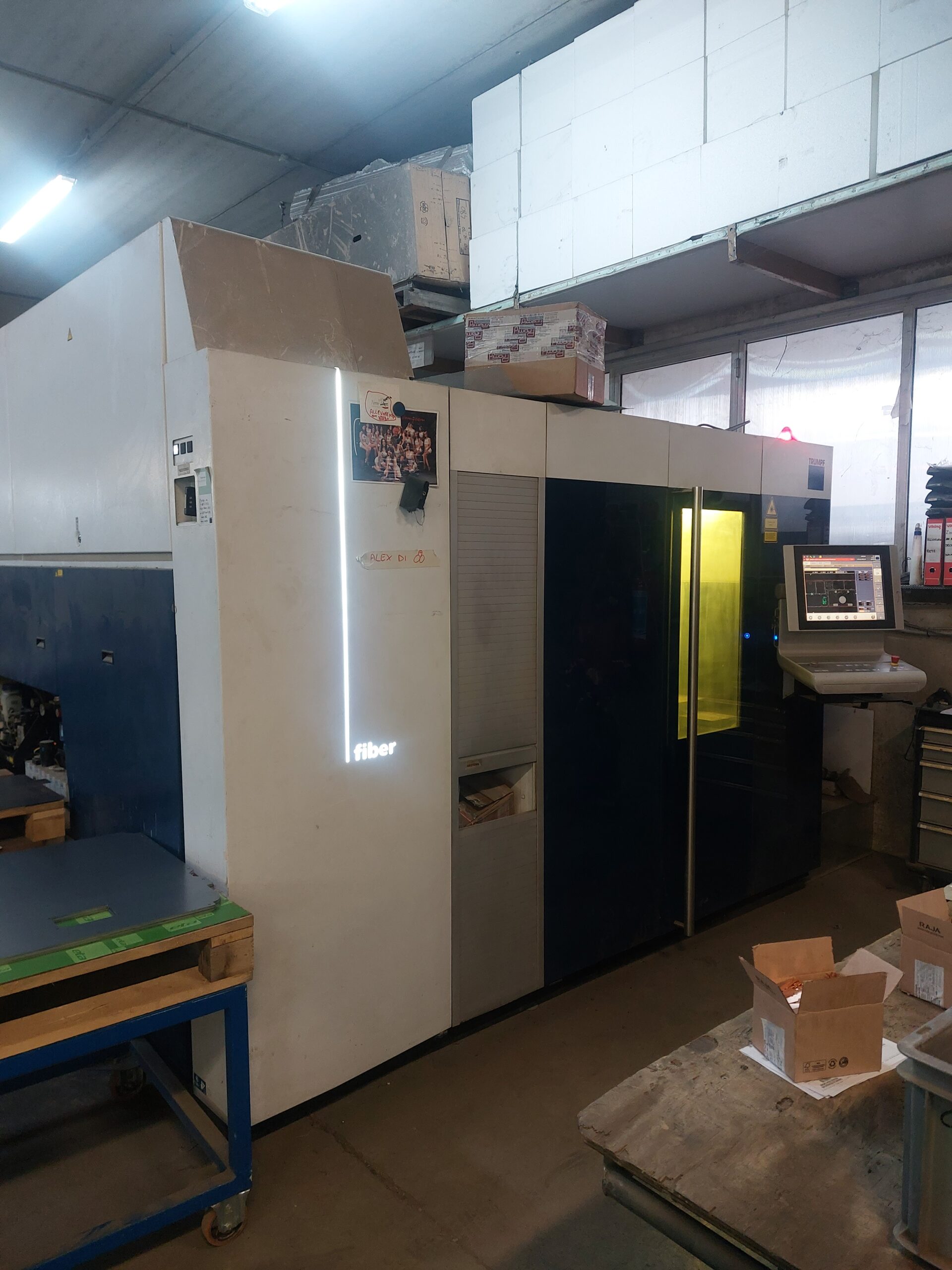 Taglio Laser Fibra Trumpf Trulaser 3030 (L49) Fiber – 1500×3000 mm Potenza 3000 W